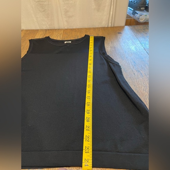 ❣️🖤 ANNE KLEIN – Sleeveless Knit Top Black – Size L - Picture 4 of 9